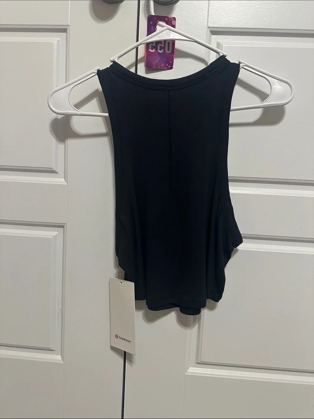 NWT Lululemon Hold Tight Cropped Tank Top Black